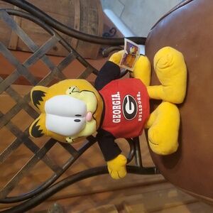 Georgia Bulldogs UGA-University of Georgia Team Plush Garfield Plush Cat NWT NEW